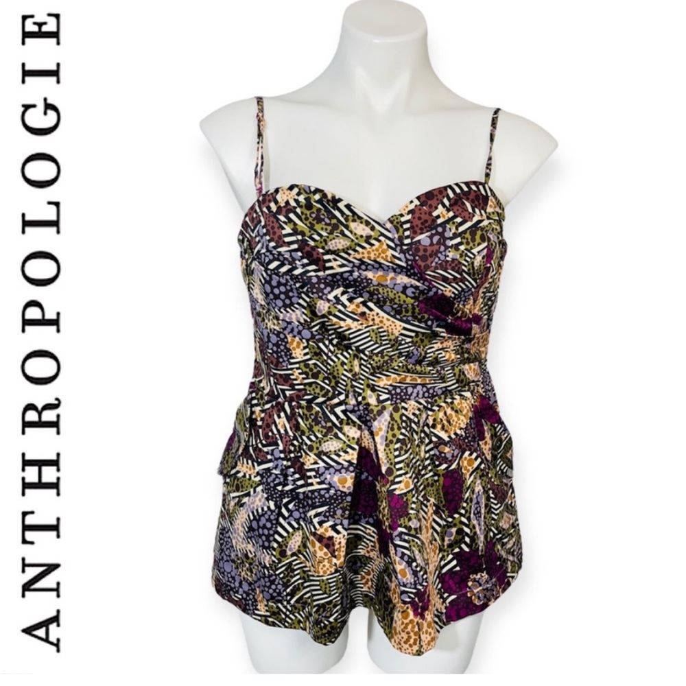Anthropologie Multicolor Bustier Top